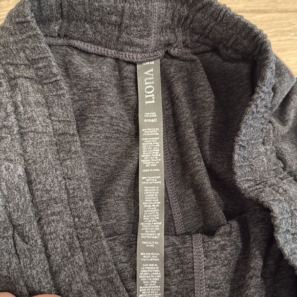 VUORI Charcoal Heather Performance Joggers Active Lounge DreamKnit Bottoms Small - Picture 8 of 13